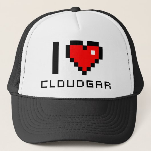 Gorra I love CLOUDGAR Trucker Pet (Voorkant)