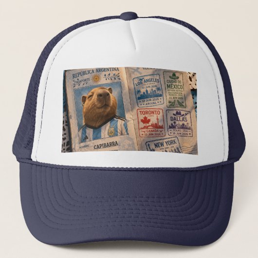   Gorra Pasaporte Capibarra Trucker Pet (Voorkant)