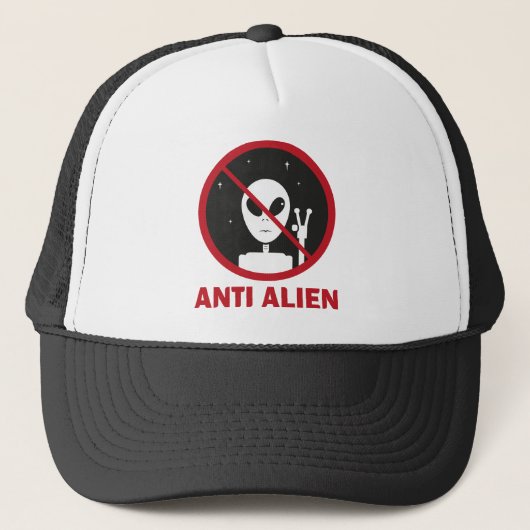 gorra Señal anti alien Trucker Pet (Voorkant)