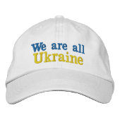 Gorra We are all Ukraine Geborduurde Pet (Voorkant)