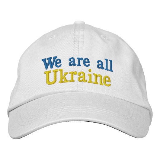 Gorra We are all Ukraine Geborduurde Pet (Voorkant)