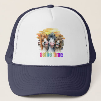 Gorras horse meme – funny horses on a selfie trucker pet