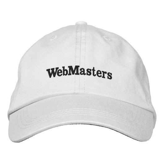 Gorras WebMasters Geborduurde Pet (Voorkant)