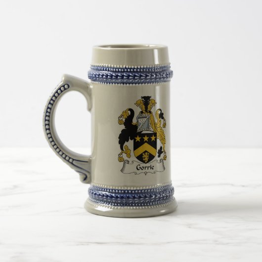 Gorrie Coat of Arms Stein - Family Crest Bierpul (Links)