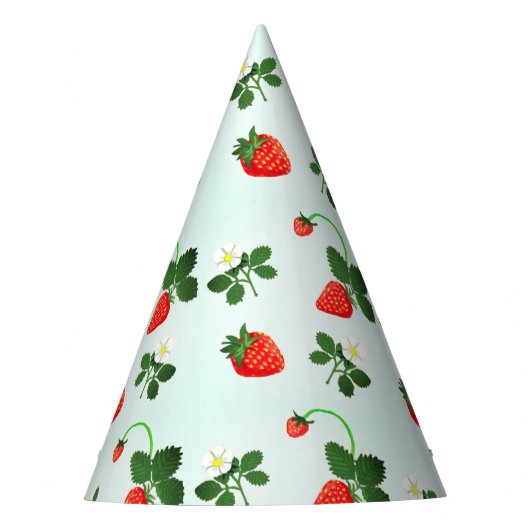 Gorro De Fiesta Strawberries Feesthoedjes (Voorkant)