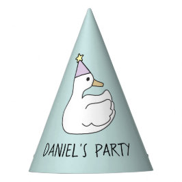 Gorro de papel con pato feesthoedjes