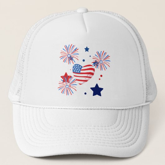 gorro para mujer para 4 de julio trucker pet (Voorkant)