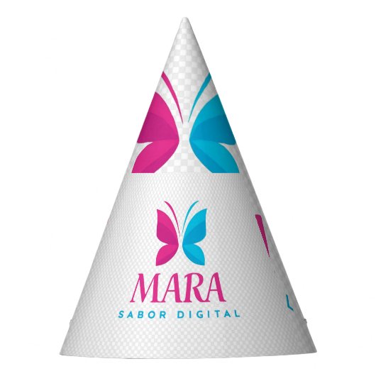 Gorros de Cumpleaños Sabor Digital Mara Feesthoedjes (Voorkant)