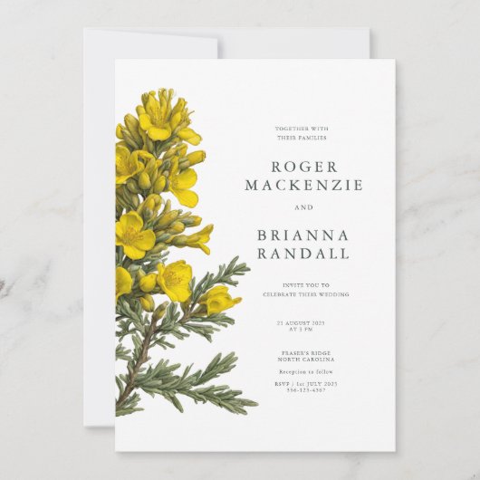 Gorse Invitation Kaart (Voorkant)