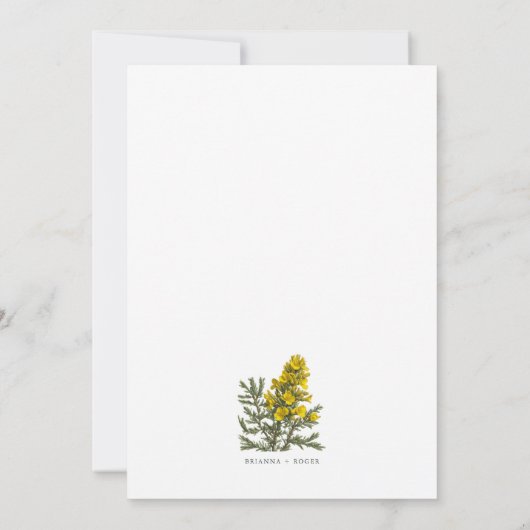 Gorse Uitnodiging (Achterkant)