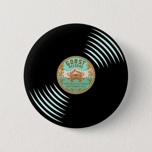Gorst Records Retro Style Button (Voorkant)