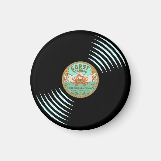 Gorst Records Retro Style Button Magneet (Voorkant)