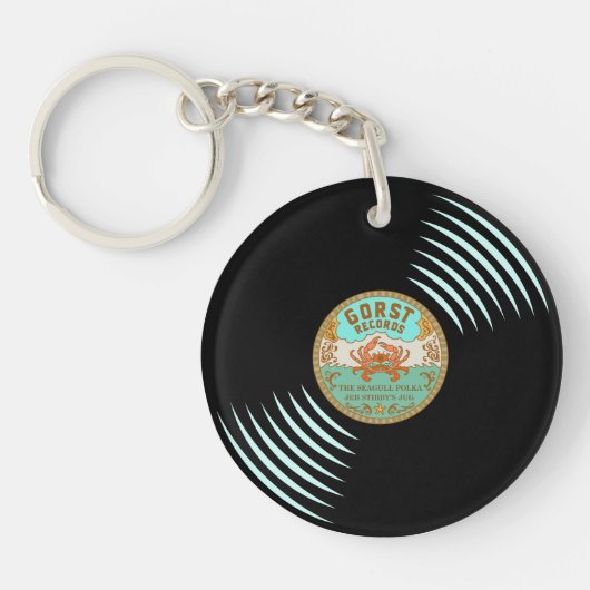 Gorst Retro Vinyl Record Sleutelhanger (Voorkant)