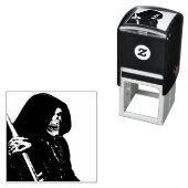 Gory Grim Reaper met Scythe Zelfinktende Stempel (In situ)