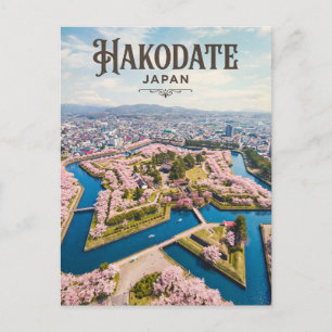 Goryokaku Fort Japan -> Fort Goryokaku Japan Briefkaart