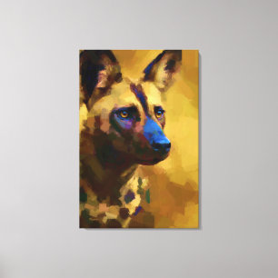 Gos Salvatge Africà Canvas Afdruk