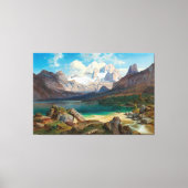 Gosausee met uitzicht op het Dachstein-massief Canvas Afdruk (Voorkant)