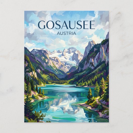 Gosausee Oostenrijk Briefkaart (Voorkant)
