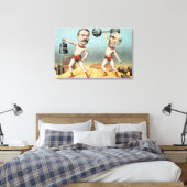 Goschen en Ritchie, de Champion Weight Canvas Afdruk (Insitu (Slaapkamer))