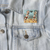 Goschen en Ritchie, de Champion Weight Vierkante Button 5,1 Cm (In situ)