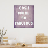 Gosh,Fabulair Poster (Keuken)
