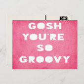 Gosh, Groovy Postcard Briefkaart (Voorkant / Achterkant)