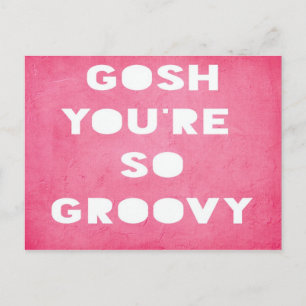 Gosh, Groovy Postcard Briefkaart