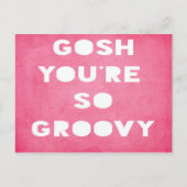 Gosh, Groovy Postcard Briefkaart (Voorkant)
