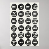 Gosh Love Quottes Poster (Voorkant)