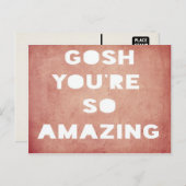 Gosh, verbazingwekkend Briefkaart (Voorkant / Achterkant)