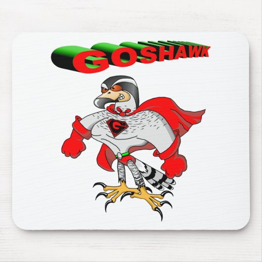Goshawk Cartoon Muismat (Voorkant)