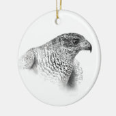 Goshawk Drawing Keramisch Ornament (Links)