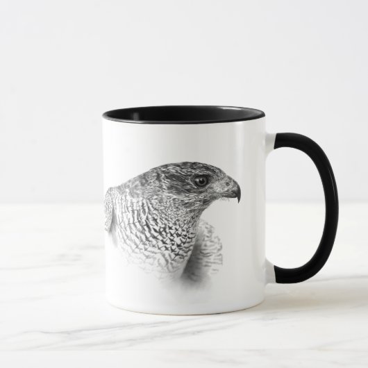 Goshawk Drawing Mok (Rechts)