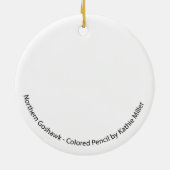 Goshawk ornament (Achterkant)