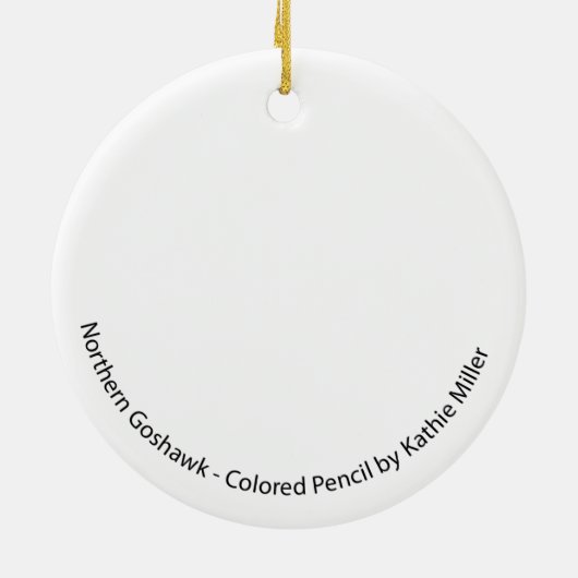 Goshawk ornament (Achterkant)