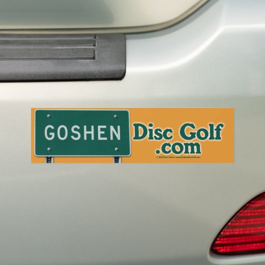 Goshen Disk Golf Bumpersticker (Op auto)