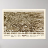 Goshen, NY Panoramic Map - 1922 Poster (Voorkant)