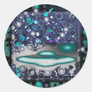 Goshy Flying Saucer Stickers