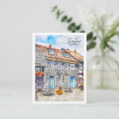 Goslar Duitsland Travel Place Waterverf Briefkaart (Staand voorkant)
