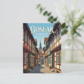 Goslar Oude Stad Steeg Duitsland Briefkaart (Staand voorkant)