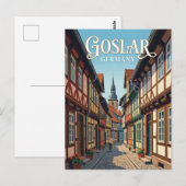 Goslar Oude Stad Steeg Duitsland Briefkaart (Voorkant / Achterkant)