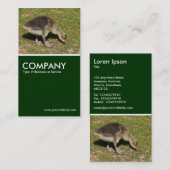 Gosling - Donkergroen Visitekaartje (Voorkant / Achterkant)