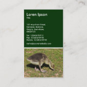 Gosling - Donkergroen Visitekaartje (Achterkant)