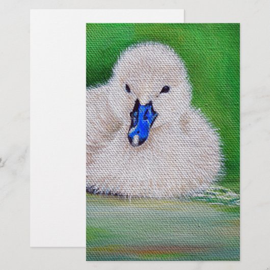 Gosling schilderen briefpapier (Voorkant / Achterkant)