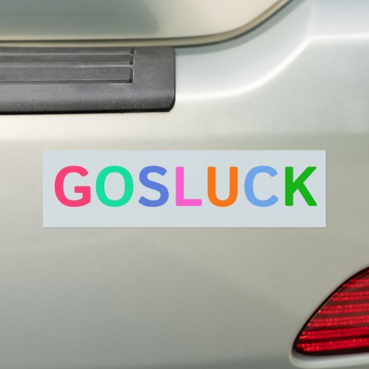 GOSLUCK Bumpersticker (Op auto)