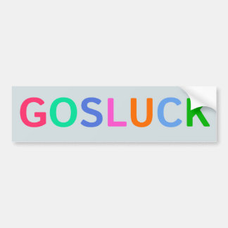GOSLUCK Bumpersticker