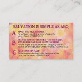Gospel ABC Salvation Christelijke Evangelisatie KJ Visitekaartje (Voorkant)
