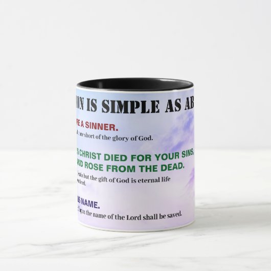 Gospel ABC'S of Salvation Christian KJV Bible Mok (Midden)