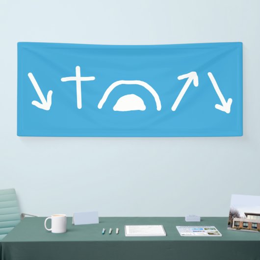 Gospel Arrows-banner Spandoek (Beurs)