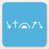 Gospel Arrows Papier Onderzetter (Voorkant)